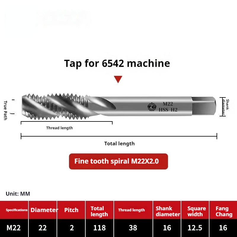 2109-Spiral tap tapping M2 fine tooth iron, aluminum, copper steel, stainless steel, special tapping drill bit M3M4M5M6 Shandong Denso Pricision Tools Co.,Ltd.